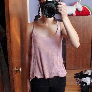 Brandy Melville Flowy Pink Cami Top